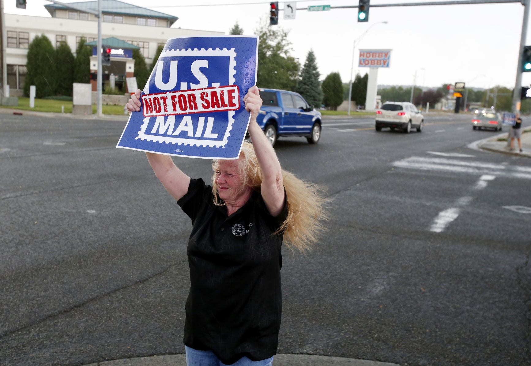 Postal worker protest